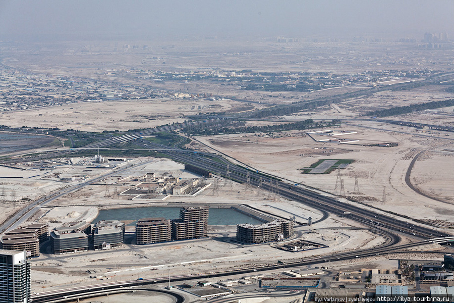 Виды с башни Халифа Дубай, ОАЭ