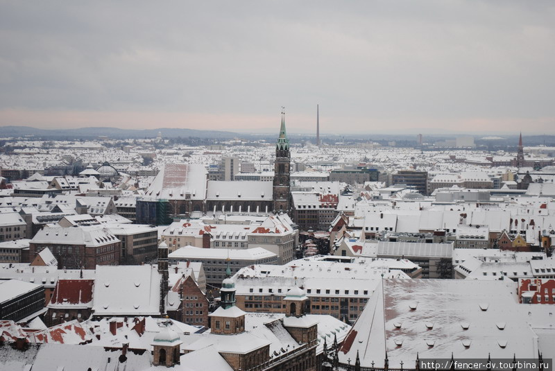 Белые крыши Нюрнберга Нюрнберг, Германия
