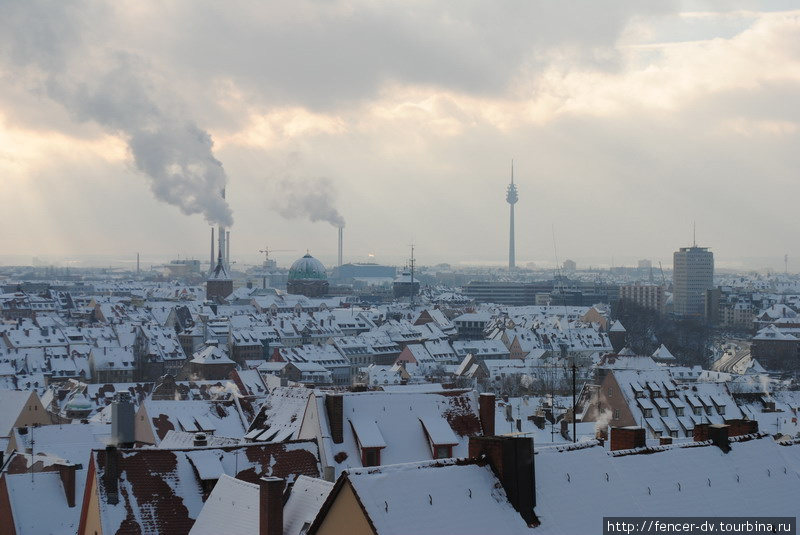 Белые крыши Нюрнберга Нюрнберг, Германия