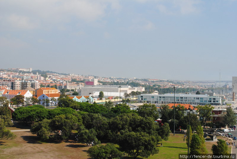 Тежу с Башни Белем Лиссабон, Португалия