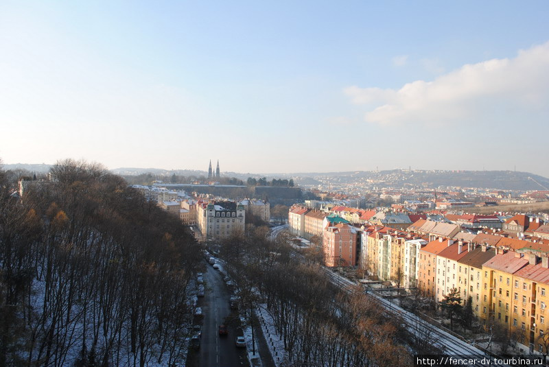Зимняя Прага с Вышеграда Прага, Чехия
