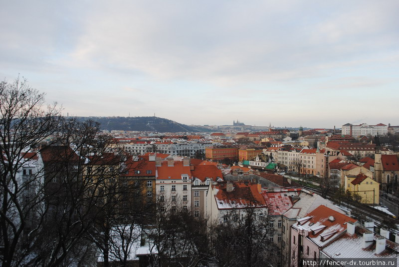 Зимняя Прага с Вышеграда Прага, Чехия