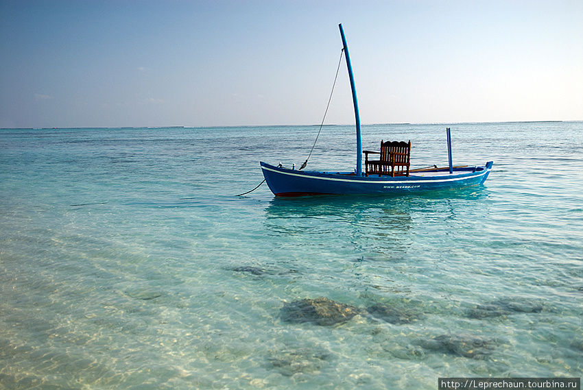 Лодка для лоджии молодоженов Мальдивские острова
