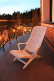 приятно посидеть вечером на балкончике и подышать свежим воздухом.