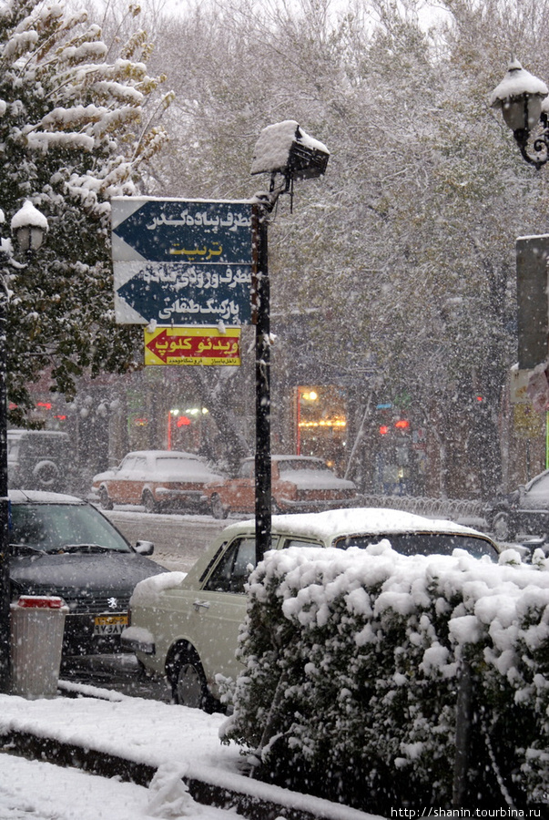 Тебриз под снегом Тебриз, Иран