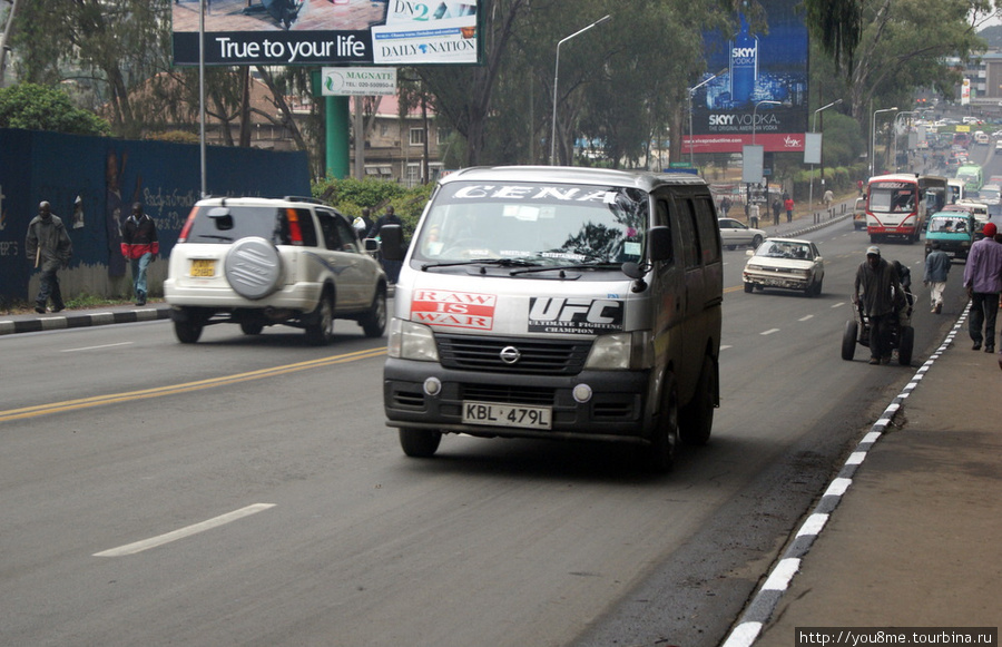 городское движение: матату и рикши Найроби, Кения
