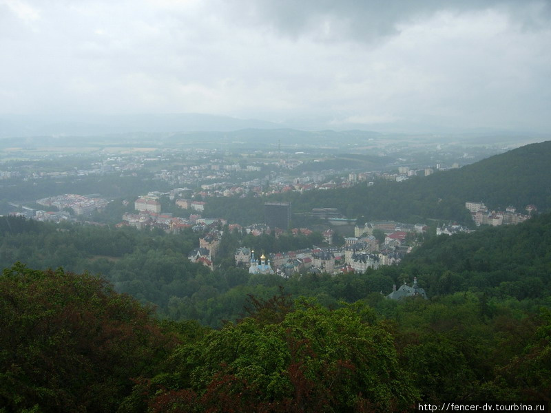 Карловы Вары с высоты башни Диана Карловы Вары, Чехия