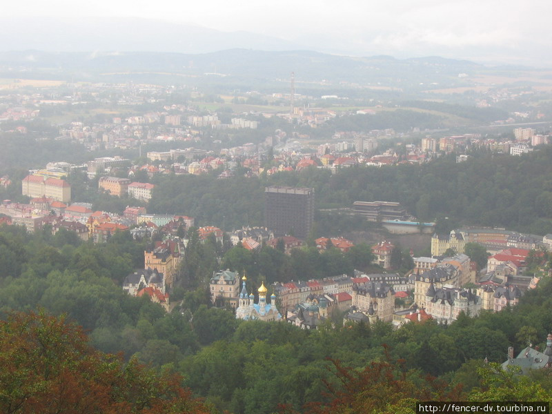 Карловы Вары с высоты башни Диана Карловы Вары, Чехия