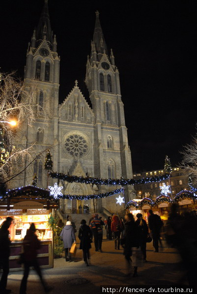 Рождественские базарчики Праги. Площадь Мира. Прага, Чехия