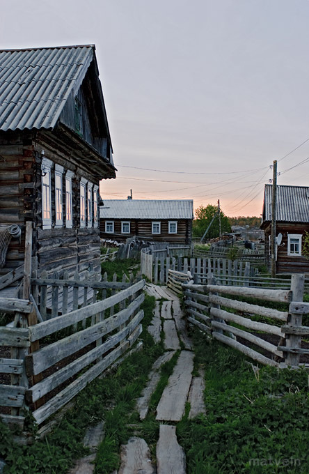 Поморская деревня Гридино Республика Карелия, Россия