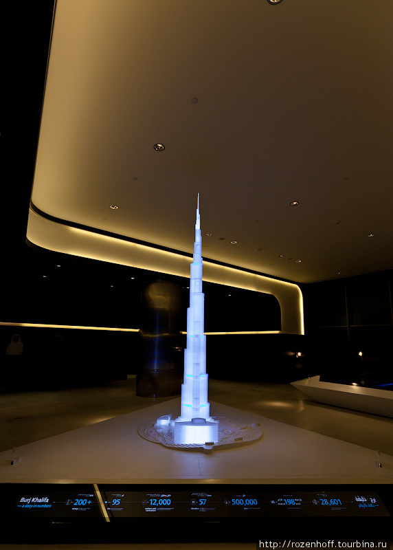 Самое высокое здание в мире - башня Бурж Халифа Дубай, ОАЭ