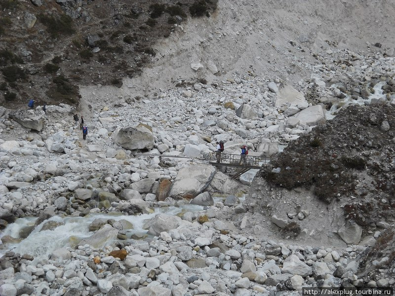 Каменный хаос морены ледника Кхумбу Лобуче, Непал
