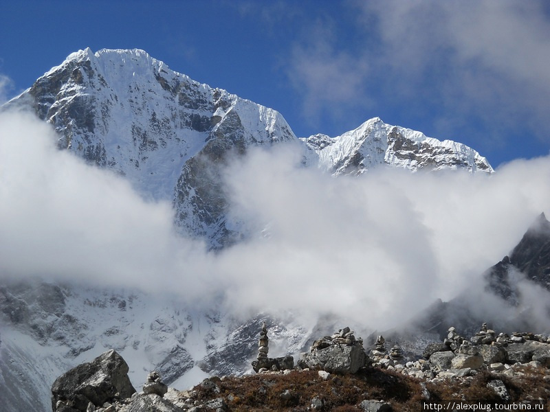 Вид с перевала Дукла Пасс Лобуче, Непал