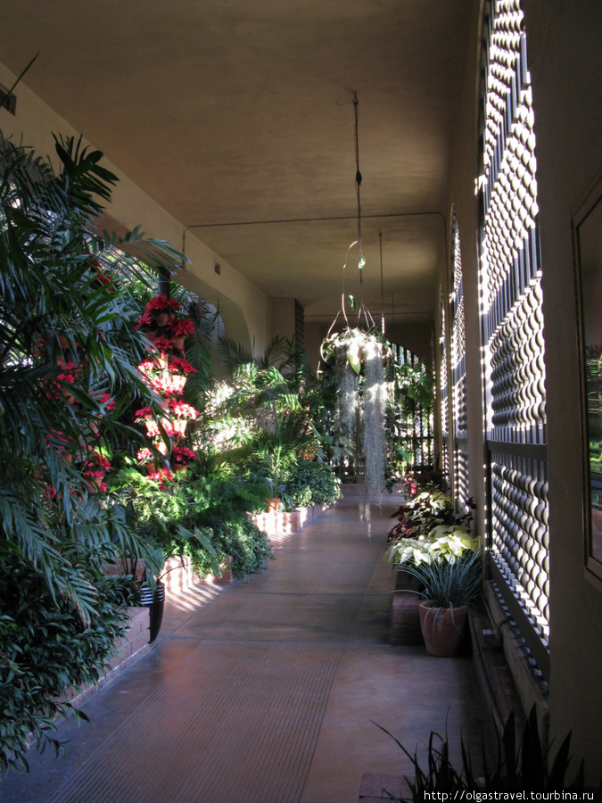 Сады и испанская архитектура Бальбоа Парка Сан-Диего, CША