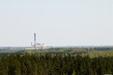Игналинская атомная станция с крыши самого высокого здания в городе