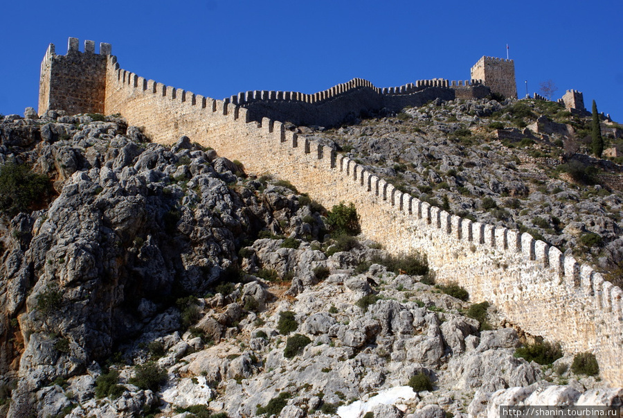 Крепостная стена Алания, Турция