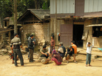 Лаос. Горная деревня