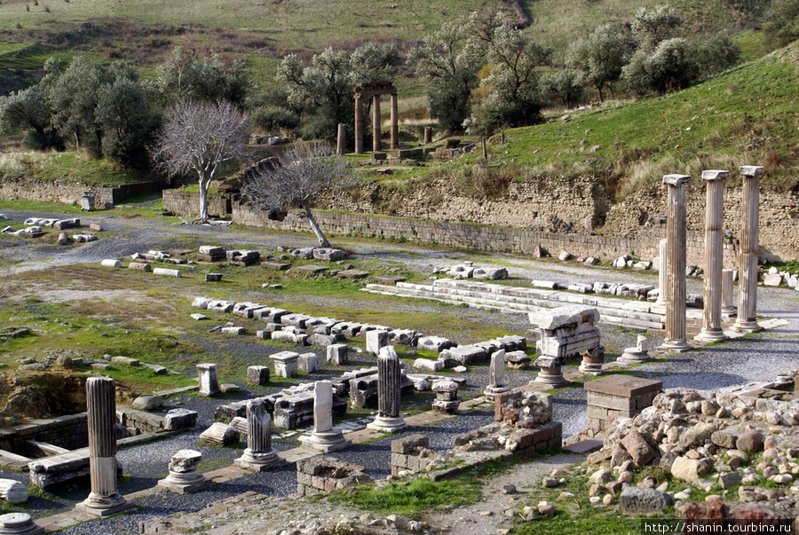 Руины Бергама (Пергам) античный город, Турция