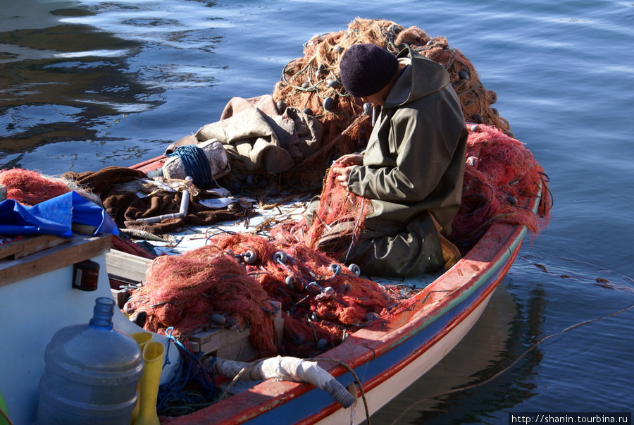 Рыбак в Бодруме Бодрум, Турция