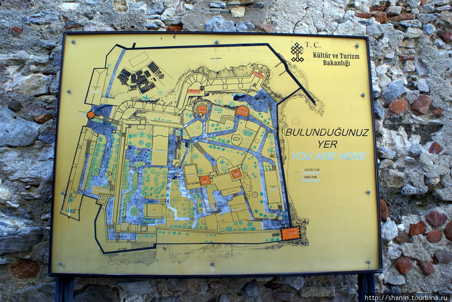 План замка Бодрум, Турция