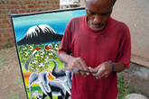 Килиманджаро — главный объект творчества местных художников