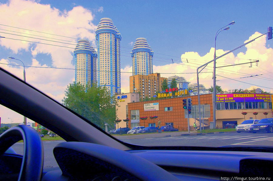 Москва из окна авто. Москва, Россия