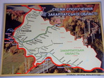 Схема движения поездов по Закарпатской области.