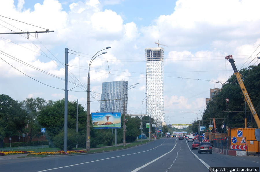 Москва из окна авто. Москва, Россия