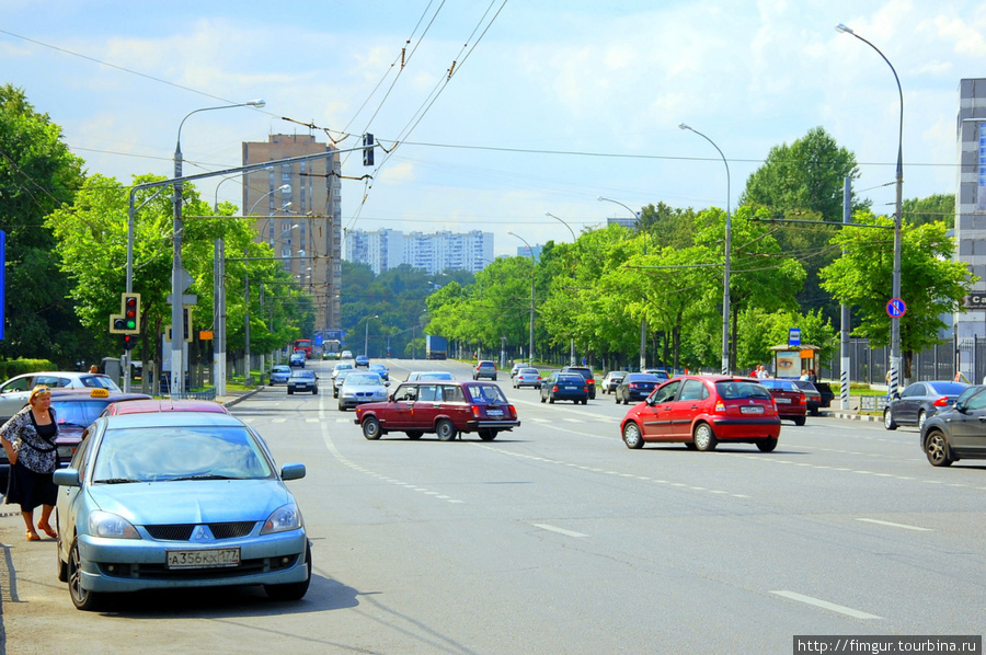 Москва из окна авто. Москва, Россия