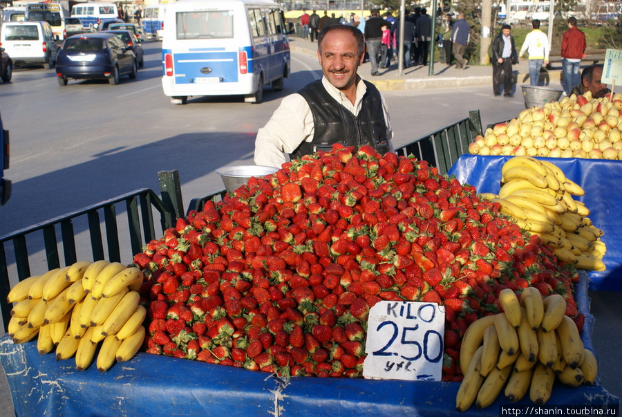 Уличный торговец в Бурсе Бурса, Турция