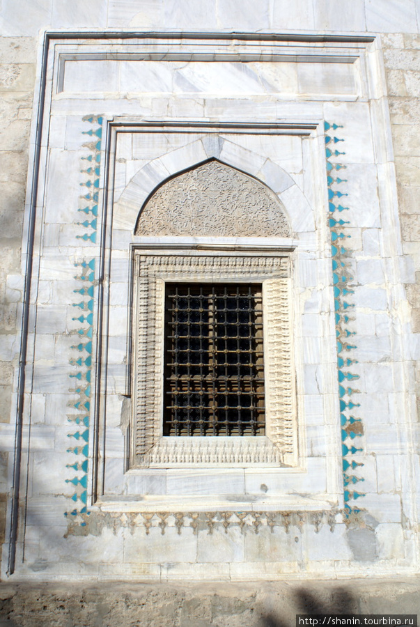 Окно Зеленой мечети Бурса, Турция