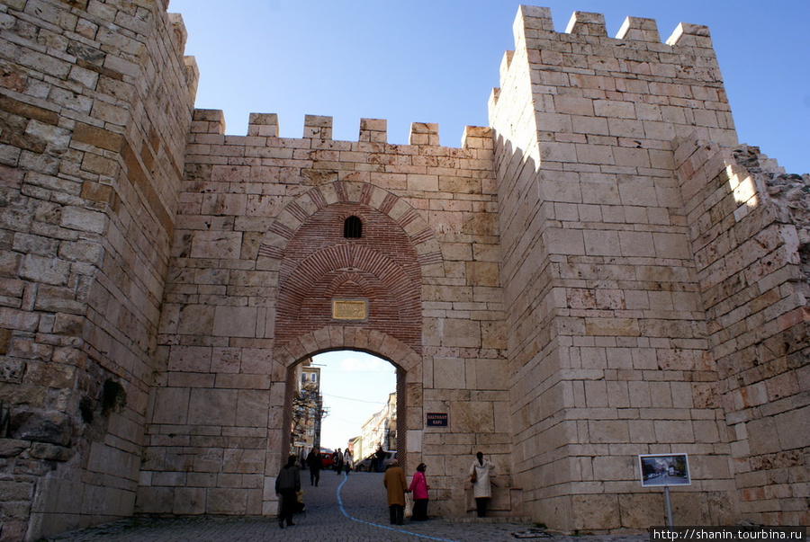 Вход в крепость в Бурсе Бурса, Турция