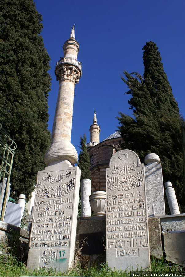 Кладбище у мечети Эмирсултан Бурса, Турция