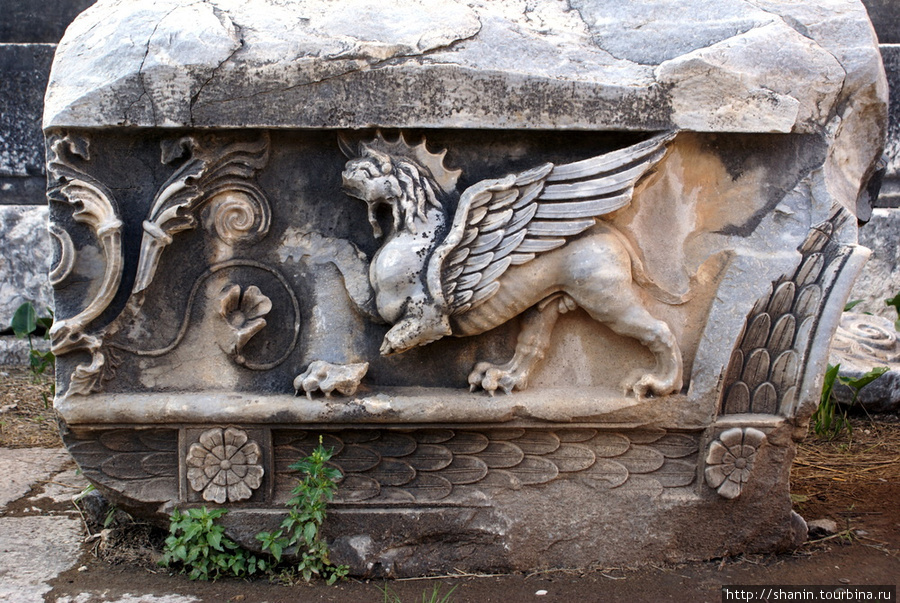 Крылатый лев Дидим, Турция