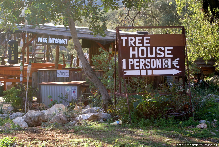 Дом на деревьях — гестхаус в Учагызе Остров Кекова, Турция