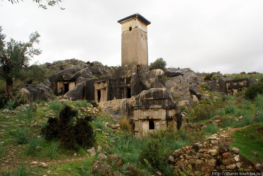 Руины Ксанфа Средиземноморский регион, Турция