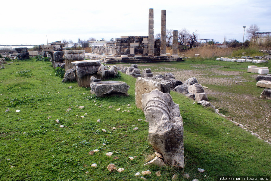 Руины в Летооне Средиземноморский регион, Турция