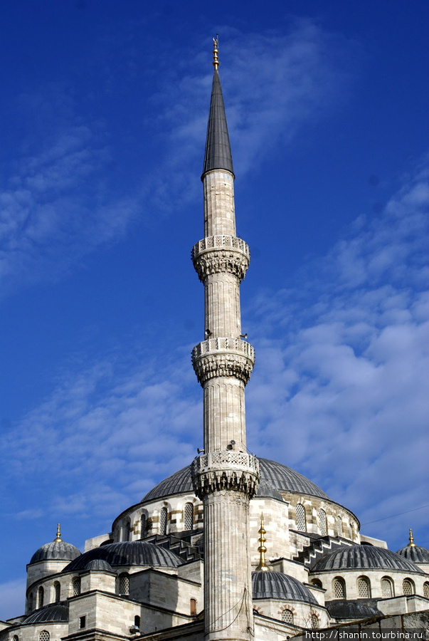 Минарет Голубой мечети Стамбул, Турция
