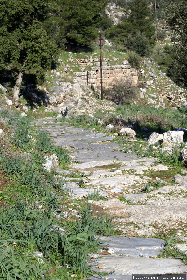 Дорога на руинах Эгейский регион, Турция