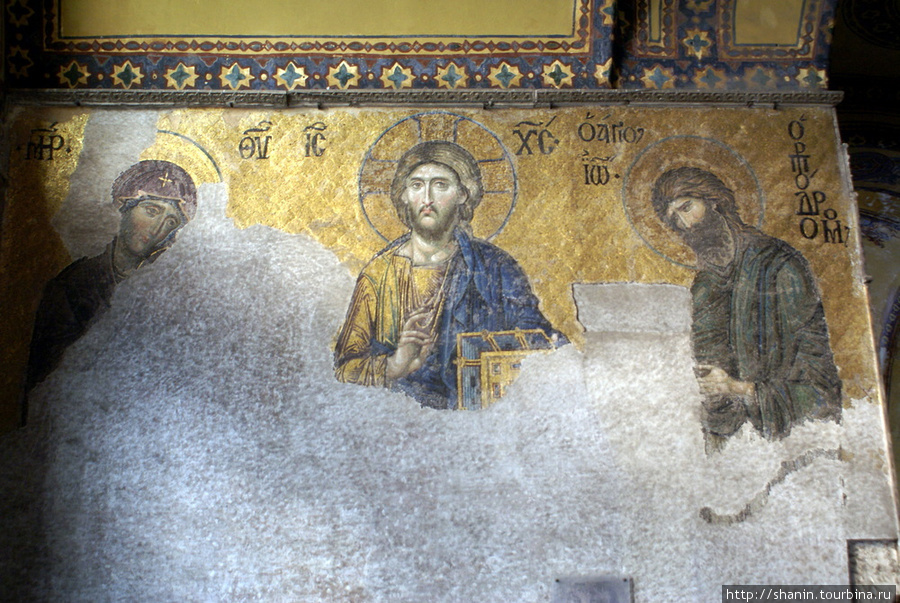 Мозаика в Святой Софии Стамбул, Турция