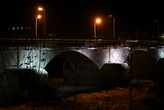 Мост в Силифке ночью