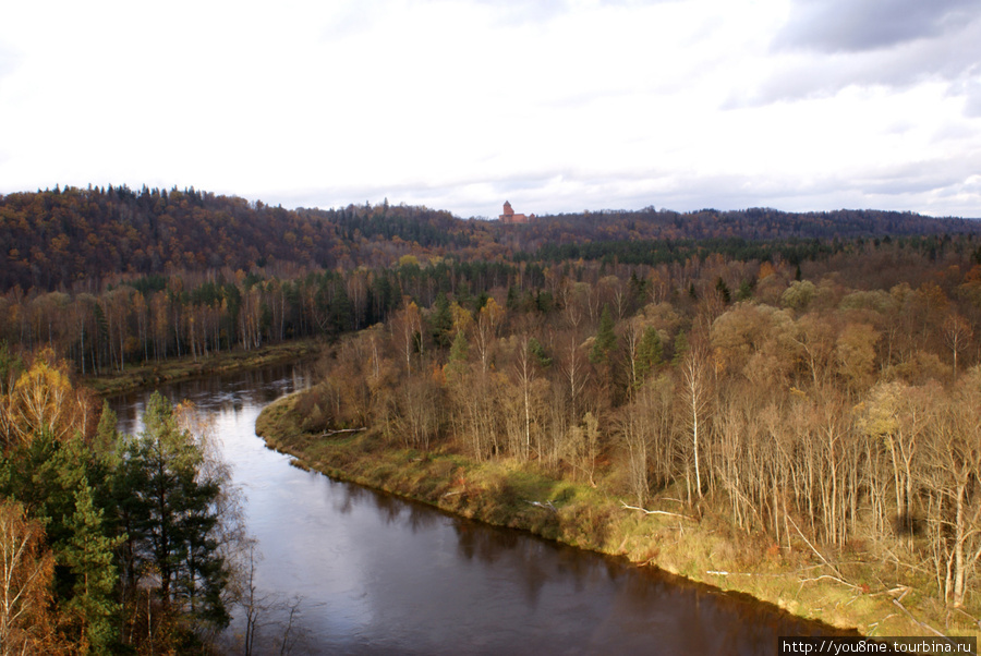 река Гауя Сигулда, Латвия