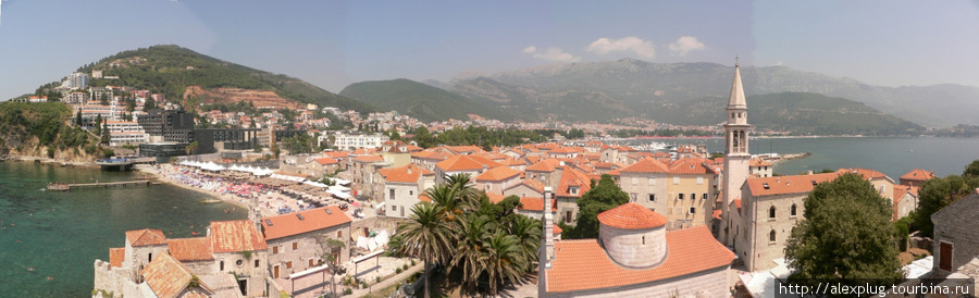 Будва. Вид из цитадели. Бар, Черногория