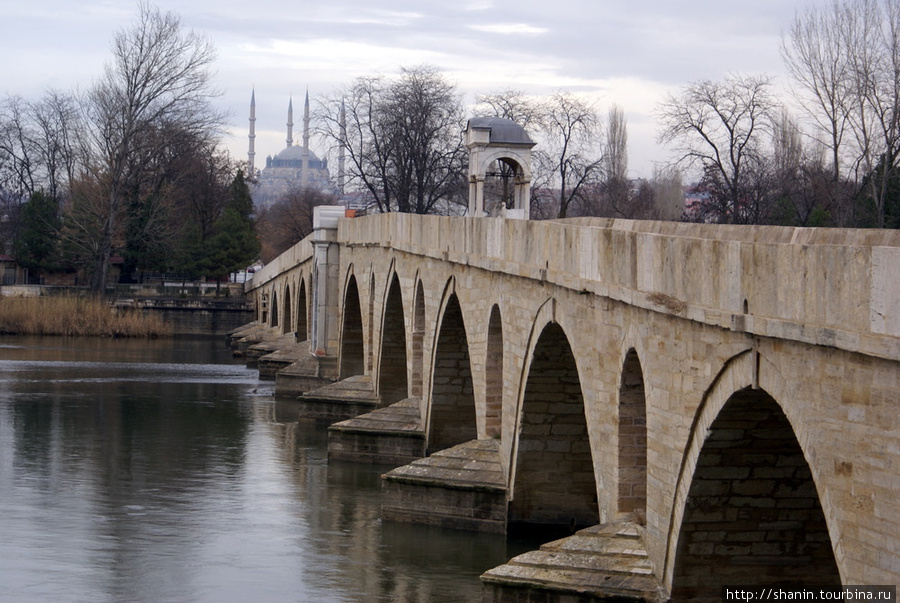 Мост на реке Марица Эдирне, Турция