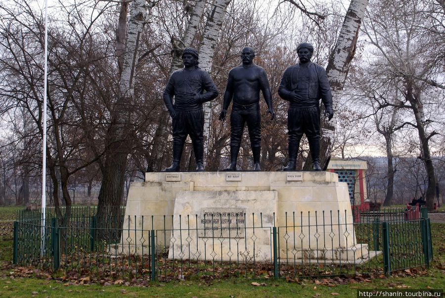 Чемпионы масляной борьбы гювеч Эдирне, Турция