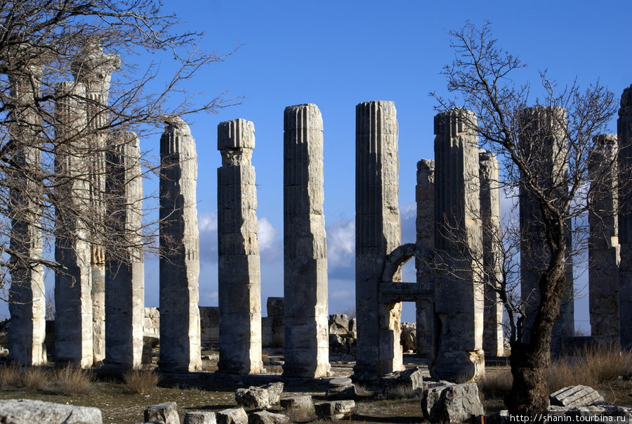 Колонны храма Зевса Олбайского Силифке, Турция