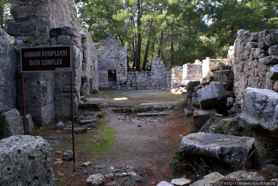 На руинах Фаселиса Анталия, Турция