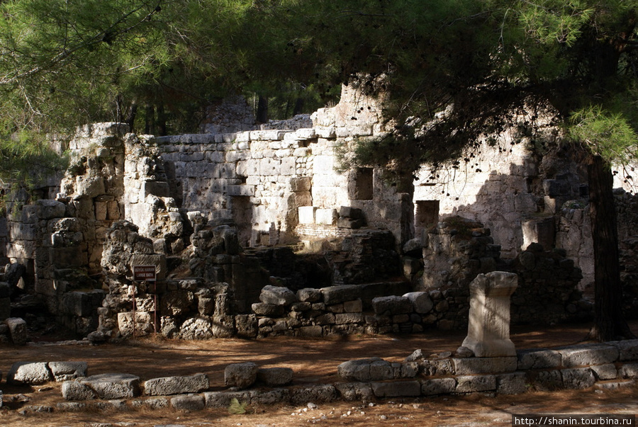 Руины в Фаселисе Анталия, Турция