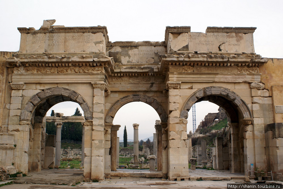 Руины Эфеса Эфес античный город, Турция