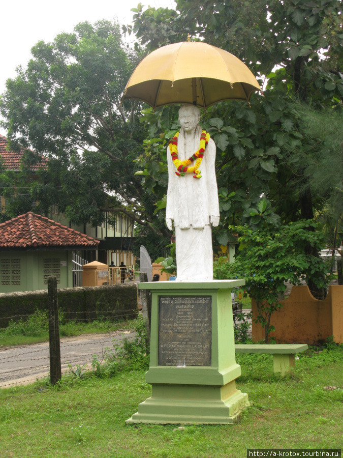 гуру под зонтиком Шри-Ланка
